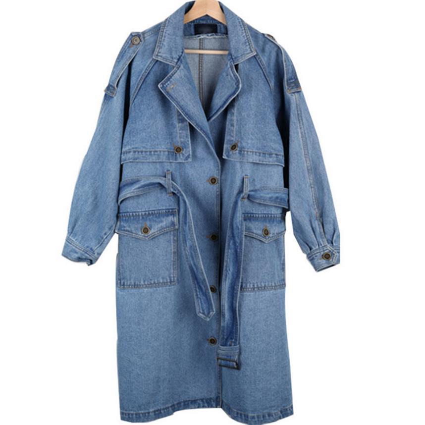 The Alexa Denim Trench Coat