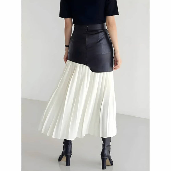 The Adaline High-Waisted Patchwork Skirt - Multiple Colors SA Formal 