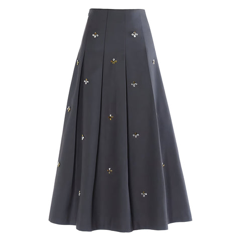 The Galadriel High Waist Pleated Skirt - Multiple Colors SA Formal Gray S 