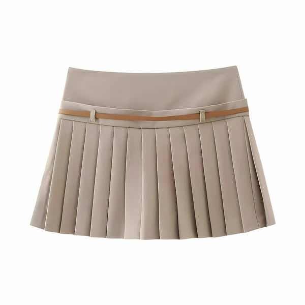 The Adelia High Waist Belted Mini Skirt SA Formal 