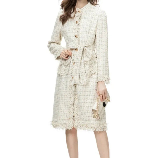 The Marinus Long Sleeve Tassel Overcoat Saint Ashley 