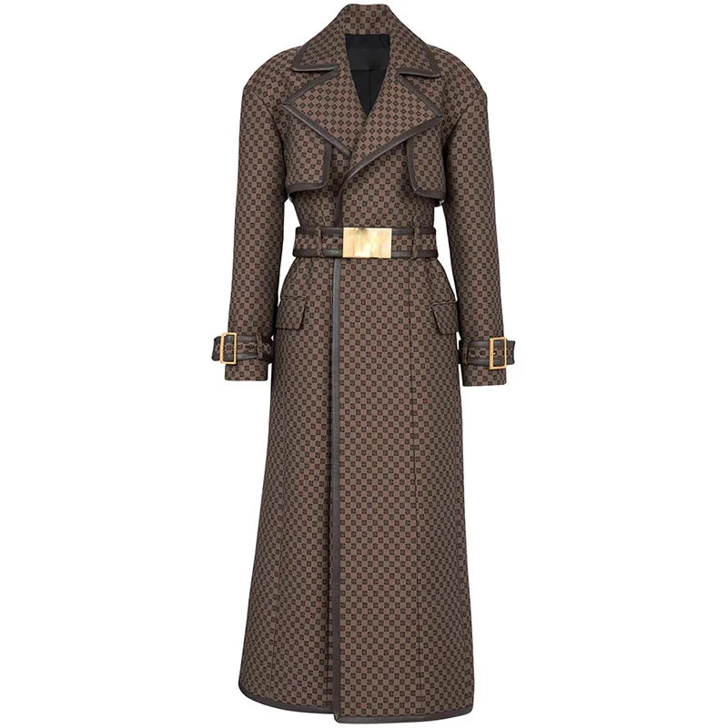 The Acantha Jacquard Trench Coat Saint Ashley S 