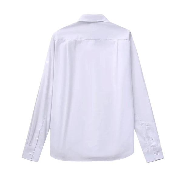 The Eirian Long Sleeve Rhinestone Blouse Saint Ashley 