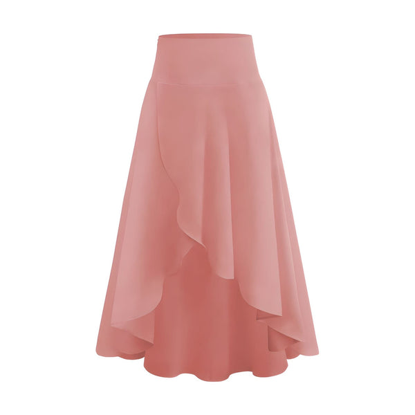 The Greta Long Loose Fit Skirt - Multiple Colors SA Formal Pink L 