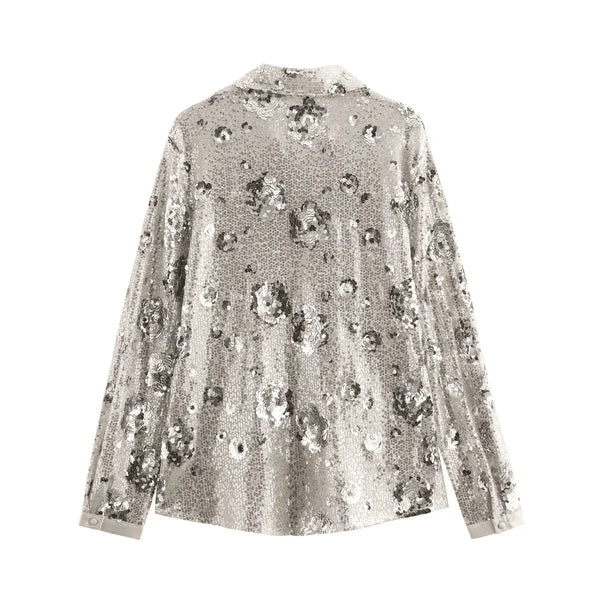 The Ondine Sequin Embellished Blouse Saint Ashley 