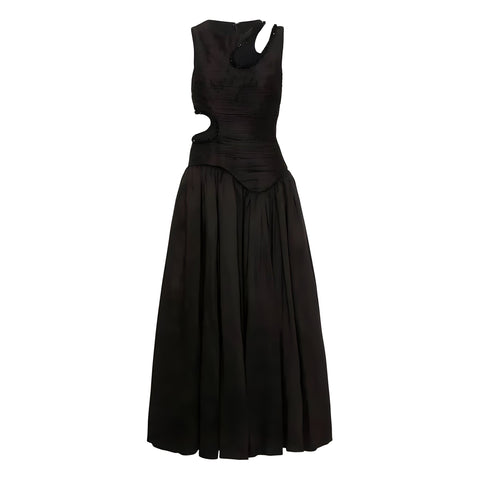 The Clarissa Sleeveless Dress - Multiple Colors SA Formal Black S 