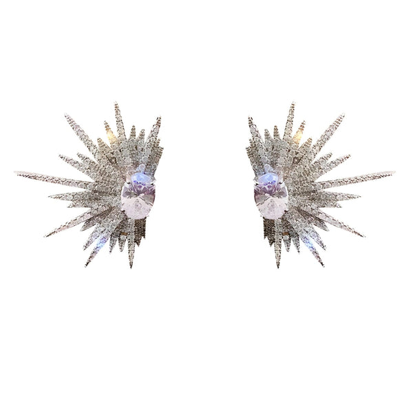 The Iridiana Stud Earring - Multiple Colors SA Formal Silver 