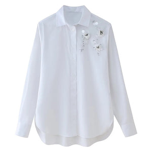 The Emmeline Long Sleeve Blouse Saint Ashley XS 