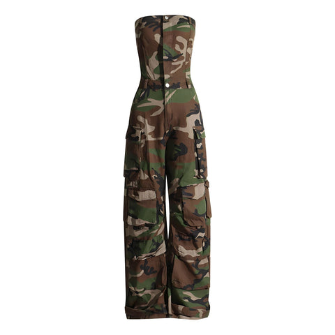 The Arabena Sleeveless Jumpsuit - Multiple Colors SA Formal Camouflage S 