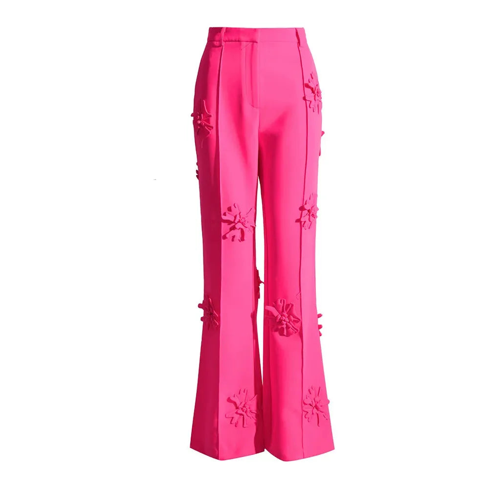 The Iolanthe High-Waisted Pants Saint Ashley Pink S 