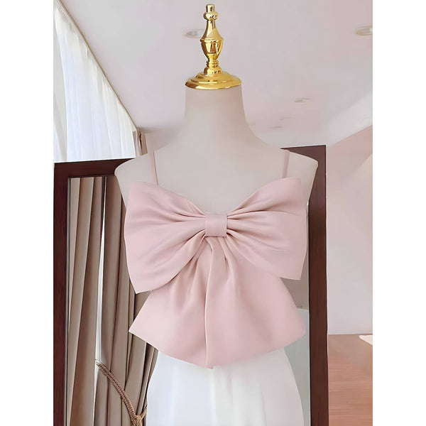 The Aveline Sleeveless Crop Top Blouse SA Formal Pink S 