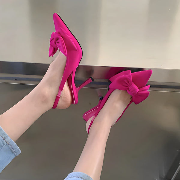 The Natalia Bow Knot Heel Pumps - Multiple Colors SA Formal 