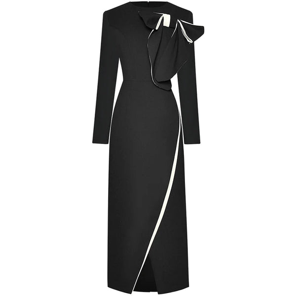 The Cordelia Long Sleeve Dress Saint Ashley Black S 