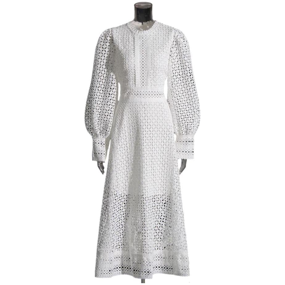 The Dreamweaver Long Sleeve Dress - Multiple Colors SA Formal White S