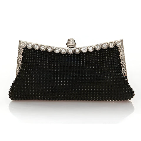 The Davina Shoulder Clutch purse - Multiple Colors Saint Ashley Black 