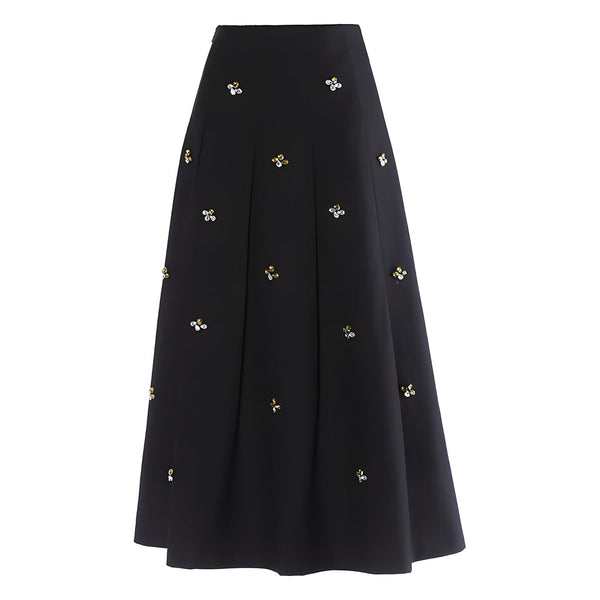 The Galadriel High Waist Pleated Skirt - Multiple Colors SA Formal Black XL 