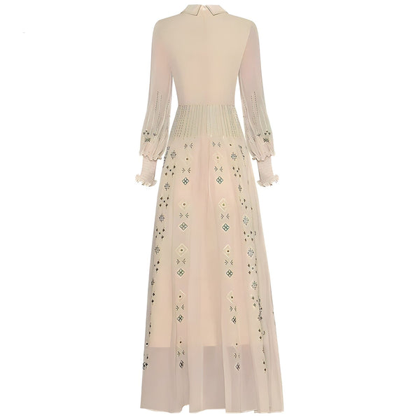 The Mirabelle Lantern Long Sleeves Embroidered Dress SA Formal 