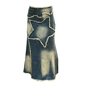 The Astarea Patchwork Denim Skirt SA Formal XL 