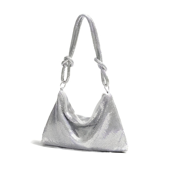 The Fansica Shoulder Clutch Purse - Multiple Colors SA Formal Silver 