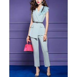 The Lexi Sleeveless Jumpsuit - Multiple Colors SA Studios Turquoise S 