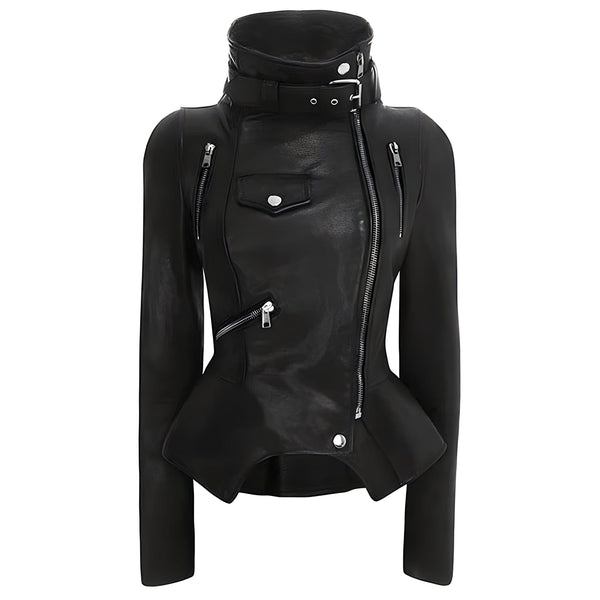 The Monika Faux Leather Moto Jacket – SA Styles